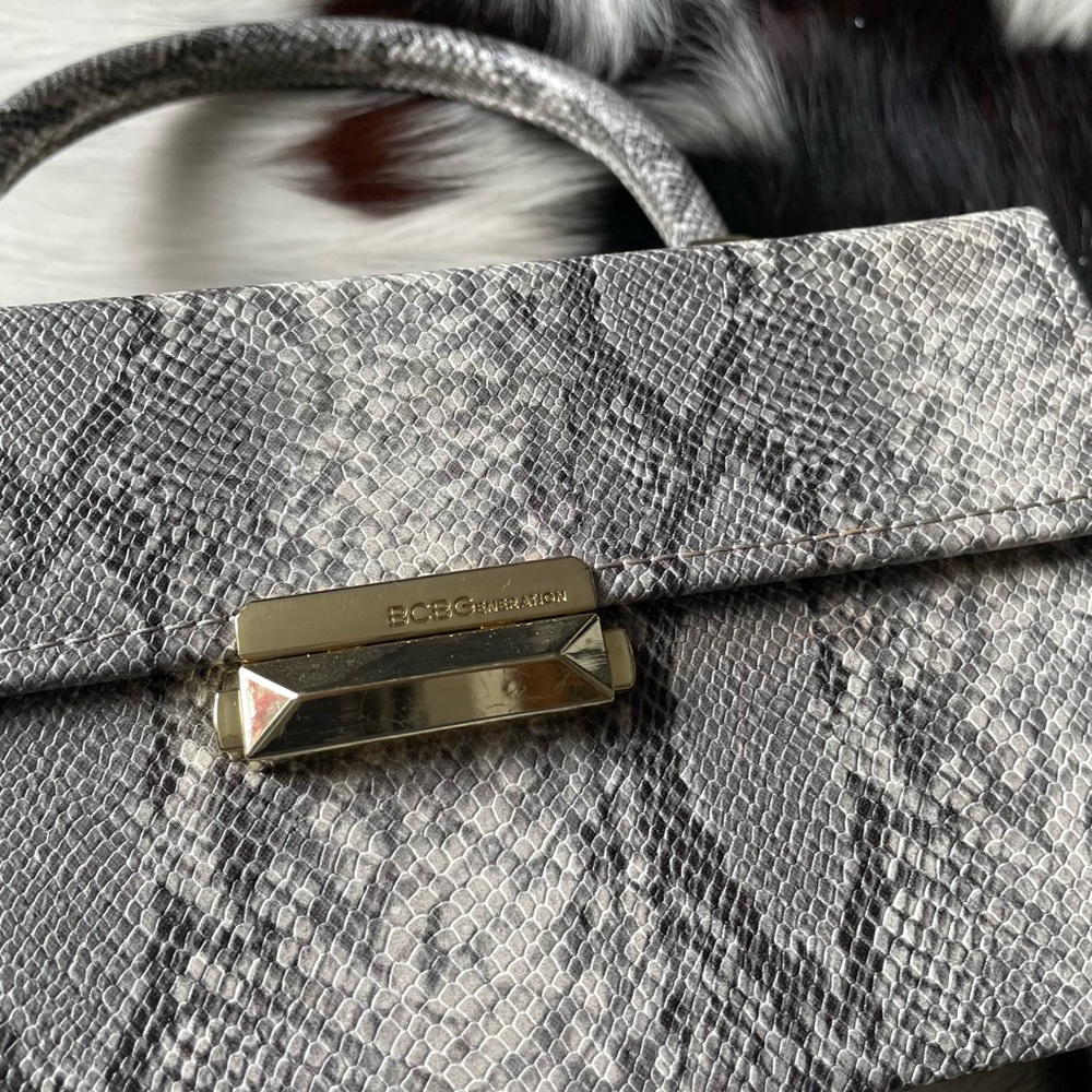 BCBG Snake Pattern Purse - Picture 2 of 6